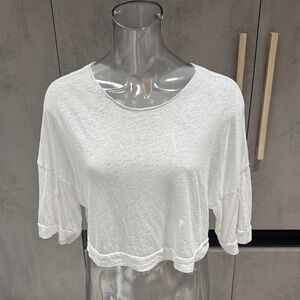 Vintage Havana White Crop Top